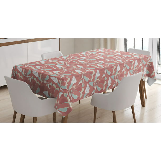 Ivory Multicolor Dining Room Kitchen Rectangular Runner Ambesonne Palm Table Runner 16 X 120 Digital Drawing of Exotic Foliage Hibiscus Flowers and Tropic Leaves 